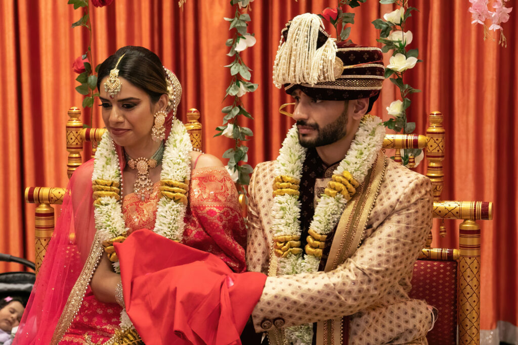 Indian wedding photography. Bride and Groom wedding ceremony.