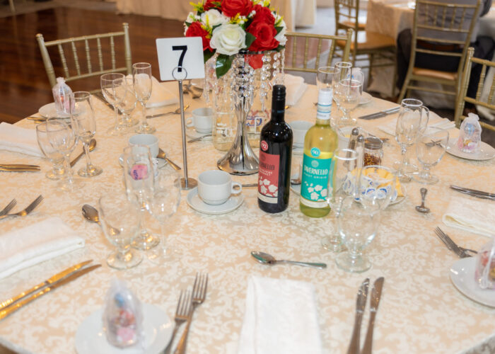 Wedding Photography. Guest Wedding Dinner table.
